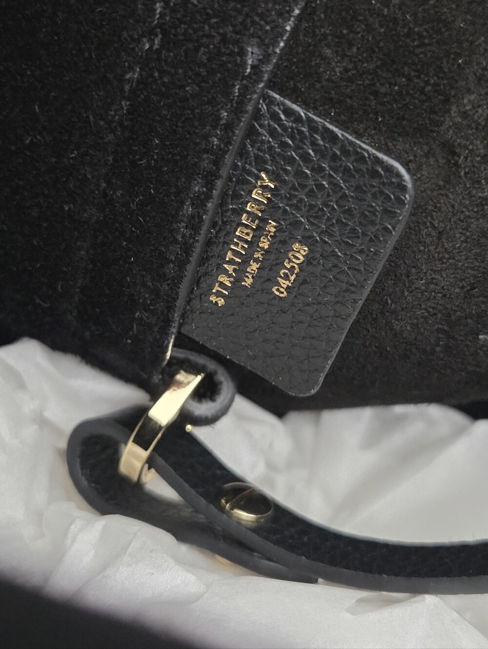 NWT STRATHBERRY MELODY TOTE BAG - BLACK - Picture 11 of 14